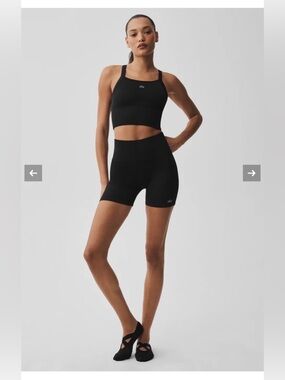 Alo 5" Seamless Ribbed Favorite Short NWT